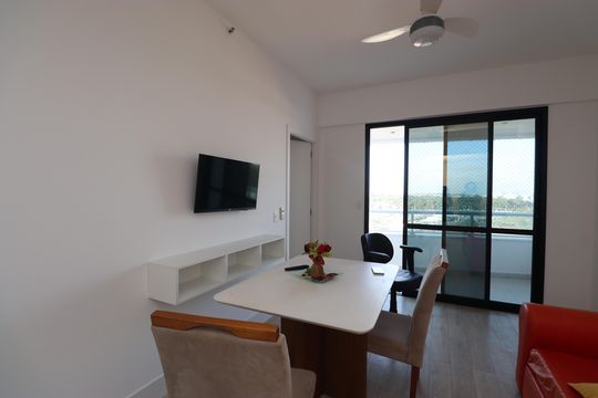 Sala de apartamento para alugar com 1 quarto, 50m² em Caminho das Árvores, Salvador