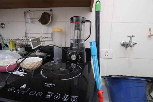 Cozinha de apartamento para alugar com 1 quarto, 50m² em Caminho das Árvores, Salvador