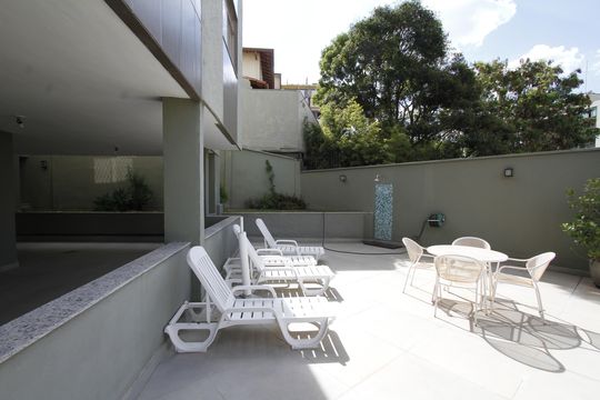 Área comum de apartamento à venda com 3 quartos, 135m² em Santa Lúcia, Belo Horizonte