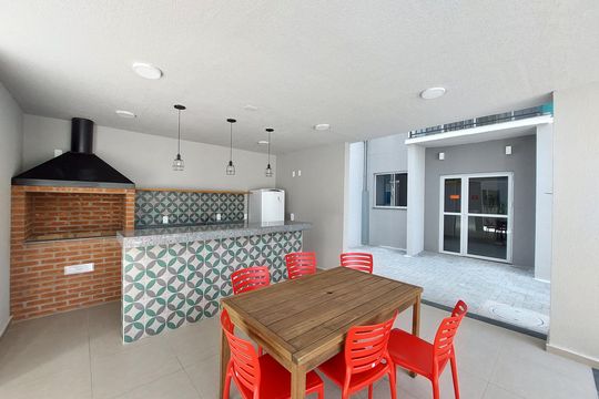 Área comum - Churrasqueira de apartamento à venda com 2 quartos, 56m² em Jurubatuba, São Paulo