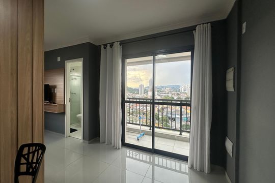 Sala de apartamento para alugar com 1 quarto, 36m² em Nova Aldeinha, Barueri