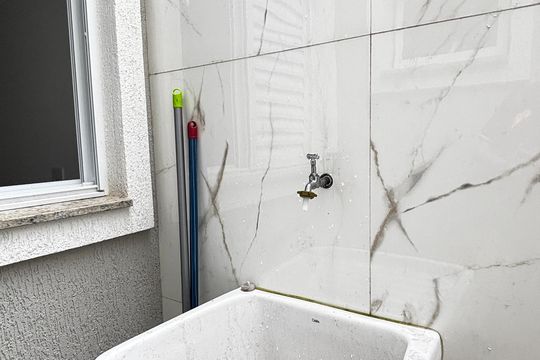 Área de Serviço de apartamento para alugar com 3 quartos, 100m² em Campestre, Santo André