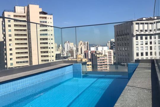 Área externa de apartamento à venda com 1 quarto, 28m² em República, São Paulo