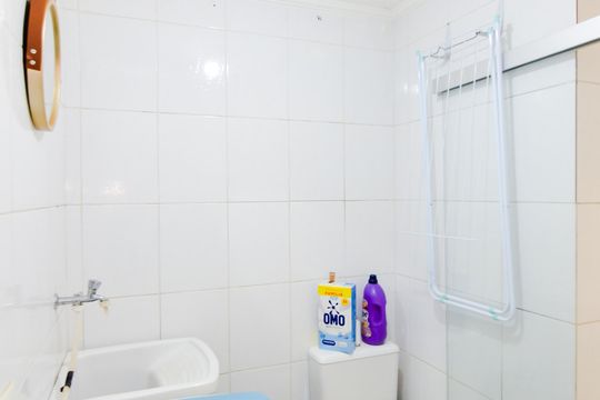 Banheiro  de kitnet/studio à venda com 1 quarto, 38m² em Jardim Santa Mena, Guarulhos