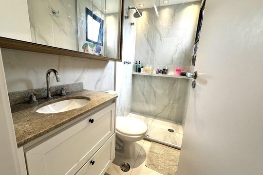 Banheiro 1 de apartamento à venda com 2 quartos, 78m² em Vila da Saúde, São Paulo