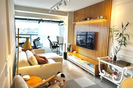 Sala de apartamento à venda com 2 quartos, 78m² em Vila da Saúde, São Paulo