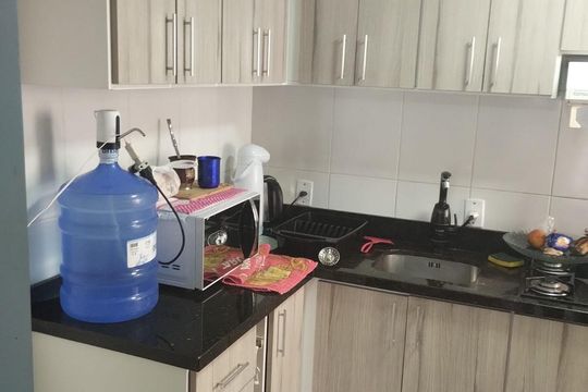 Cozinha de apartamento à venda com 3 quartos, 59m² em Santos Dumont, São Leopoldo