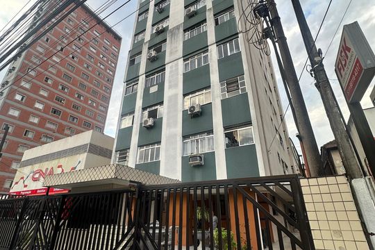 Fachada do Prédio de apartamento para alugar com 1 quarto, 50m² em Itararé, São Vicente