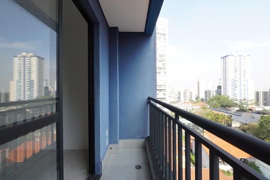 Varanda de kitnet/studio à venda com 1 quarto, 26m² em Vila Mariana, São Paulo