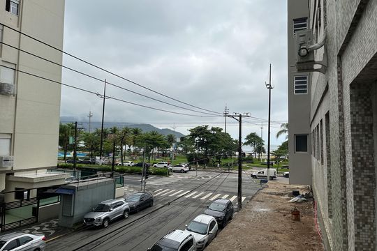 Varanda da Sala de apartamento para alugar com 1 quarto, 47m² em Embaré, Santos