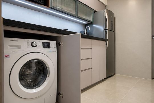 Área de serviço de kitnet/studio para alugar com 1 quarto, 35m² em Santos Dumont, São Leopoldo