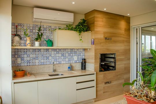 Varanda gourmet de apartamento à venda com 5 quartos, 261m² em Setor Marista, Goiânia