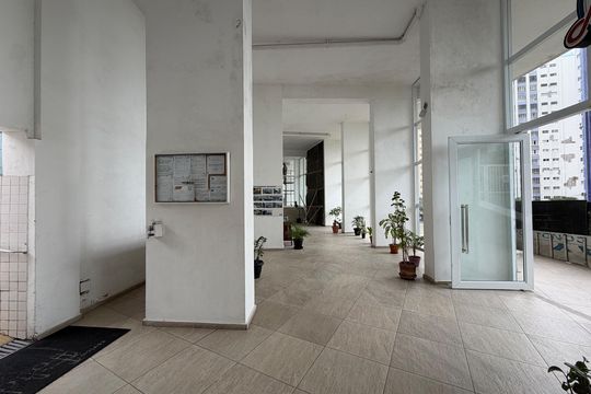 Área comum de kitnet/studio para alugar com 1 quarto, 45m² em José Menino, Santos