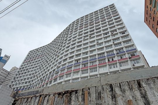 Fachada de kitnet/studio para alugar com 1 quarto, 45m² em José Menino, Santos