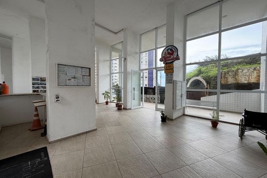 Área comum de kitnet/studio para alugar com 1 quarto, 45m² em José Menino, Santos