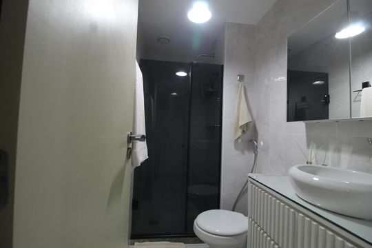 Banheiro Social de apartamento para alugar com 3 quartos, 90m² em Recreio dos Bandeirantes, Rio de Janeiro