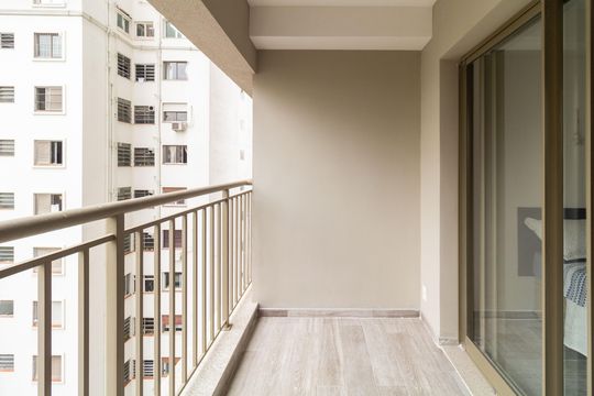 Varanda de kitnet/studio para alugar com 1 quarto, 25m² em Perdizes, São Paulo