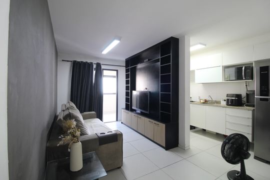 Sala de apartamento à venda com 2 quartos, 69m² em Barra Olímpica, Rio de Janeiro
