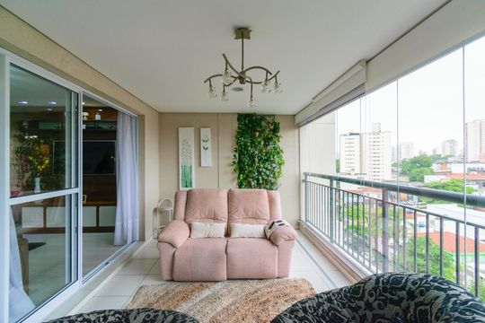 Varanda de apartamento à venda com 3 quartos, 120m² em Campo Belo, São Paulo