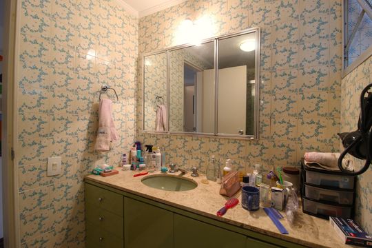 Banheiro Social de apartamento à venda com 3 quartos, 112m² em Itaim Bibi, São Paulo