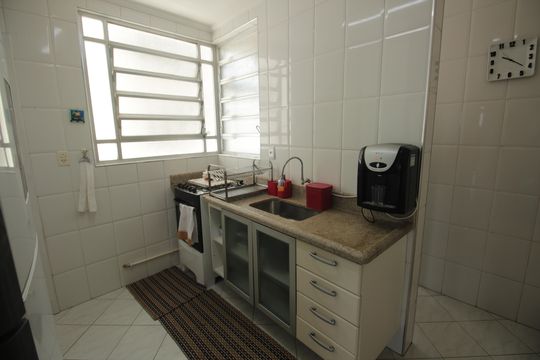 Cozinha  de apartamento para alugar com 3 quartos, 146m² em José Menino, Santos