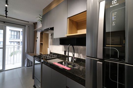 Cozinha de apartamento para alugar com 2 quartos, 37m² em Socorro, São Paulo