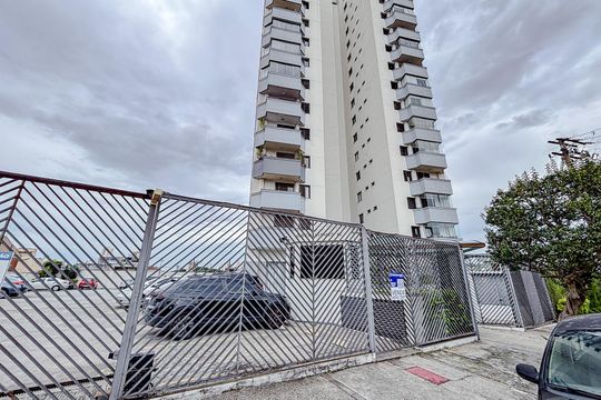 Fachada com Placa de apartamento à venda com 3 quartos, 73m² em Vila Matilde, São Paulo
