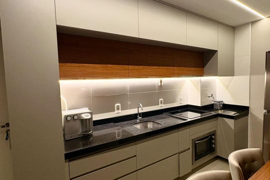Cozinha de kitnet/studio para alugar com 1 quarto, 34m² em SQNW, Brasília