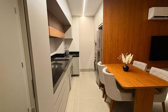 Cozinha de kitnet/studio para alugar com 1 quarto, 34m² em SQNW, Brasília