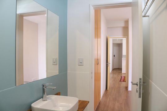 Banheiro de apartamento para alugar com 1 quarto, 45m² em Perdizes, São Paulo