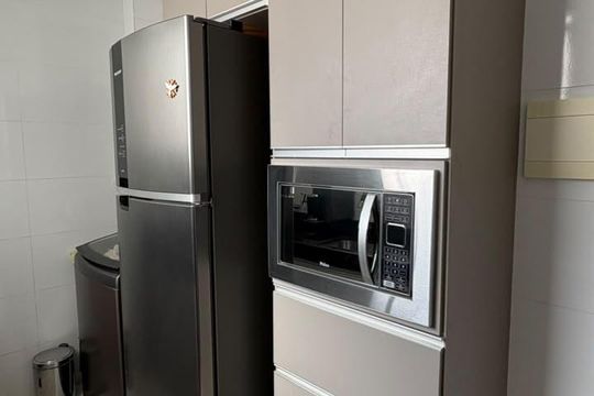 Cozinha de apartamento à venda com 2 quartos, 43m² em Betim Industrial, Betim
