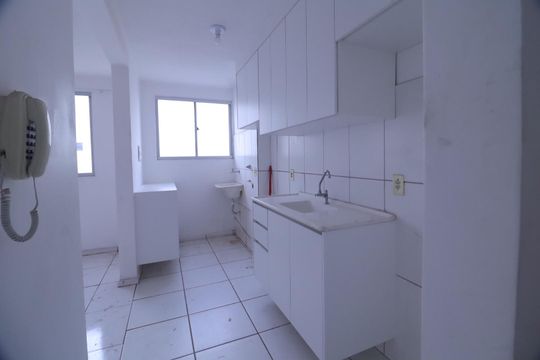 Cozinha de apartamento à venda com 2 quartos, 45m² em Parque das Constelações, Campinas