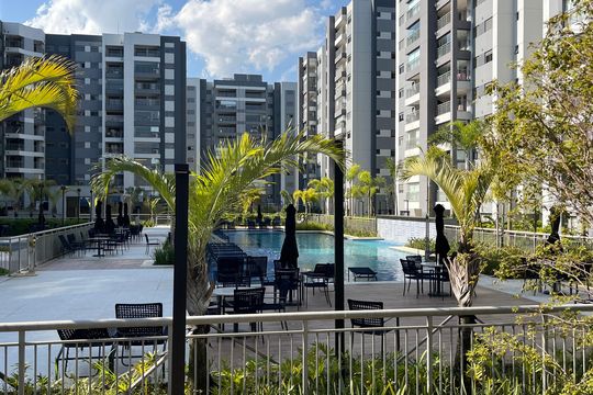 Área comum - Piscina de apartamento à venda com 1 quarto, 69m² em City América, São Paulo