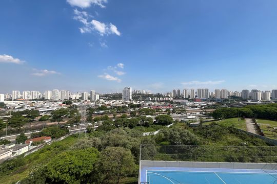 Suíte  - Vista de apartamento à venda com 1 quarto, 69m² em City América, São Paulo