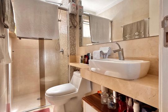 Banheiro de apartamento à venda com 2 quartos, 54m² em Chácaras São Luís, Barueri