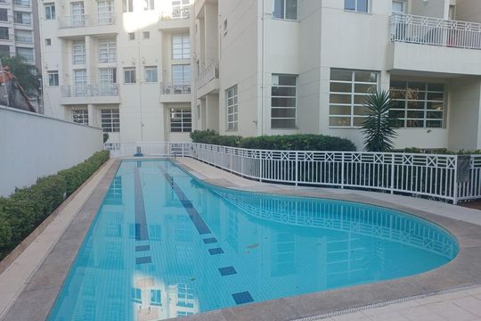 Área externa de apartamento para alugar com 1 quarto, 72m² em Pompeia, São Paulo