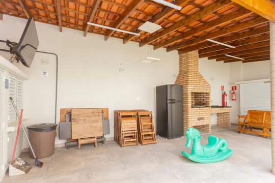 Área comum - Churrasqueira de casa à venda com 2 quartos, 70m² em Campo Grande, São Paulo