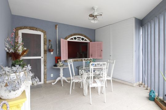 Varanda da Sala de casa de condomínio para alugar com 3 quartos, 95m² em Jardim Excelcior, Cabo Frio