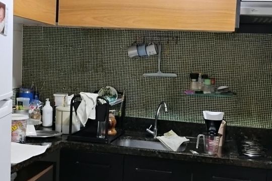 Cozinha de apartamento para alugar com 2 quartos, 44m² em Santos Dumont, São Leopoldo