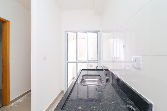 Cozinha de apartamento à venda com 2 quartos, 41m² em Cidade Antônio Estêvão de Carvalho, São Paulo