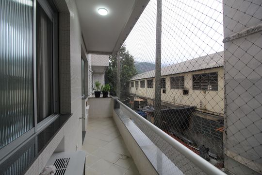 Sala - Varanda de apartamento à venda com 1 quarto, 51m² em Freguesia (jacarepaguá), Rio de Janeiro