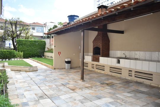 Área comum - Churrasqueira de apartamento para alugar com 1 quarto, 45m² em Mirandópolis, São Paulo