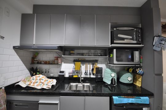Cozinha de apartamento para alugar com 2 quartos, 32m² em Parque Novo Mundo, São Paulo