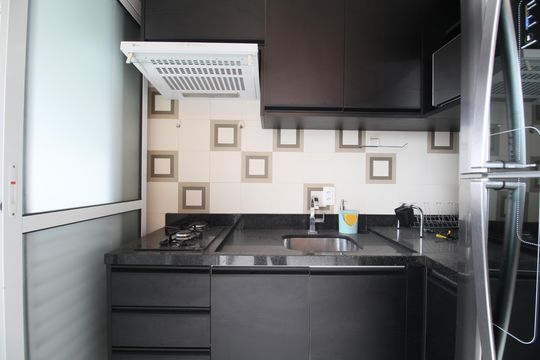 Cozinha de kitnet/studio para alugar com 1 quarto, 48m² em Vila Andrade, São Paulo