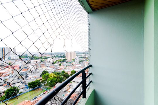 Varanda da Sala de apartamento à venda com 3 quartos, 68m² em Vila Augusta, Guarulhos