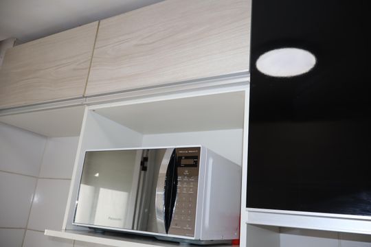 Cozinha de apartamento à venda com 2 quartos, 47m² em Quinta da Paineira, São Paulo