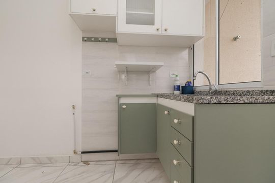 Cozinha de apartamento para alugar com 1 quarto, 30m² em Vila Matilde, São Paulo