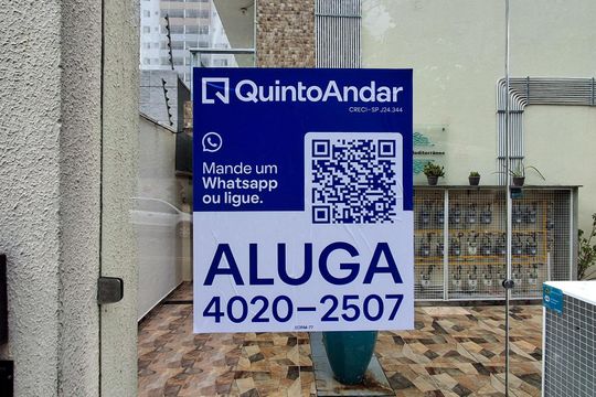 Placa instalada - EORM-77 de apartamento para alugar com 1 quarto, 30m² em Vila Matilde, São Paulo