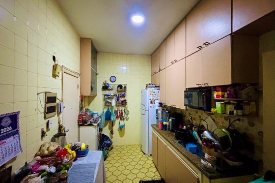 Cozinha de apartamento à venda com 3 quartos, 95m² em Copacabana, Rio de Janeiro