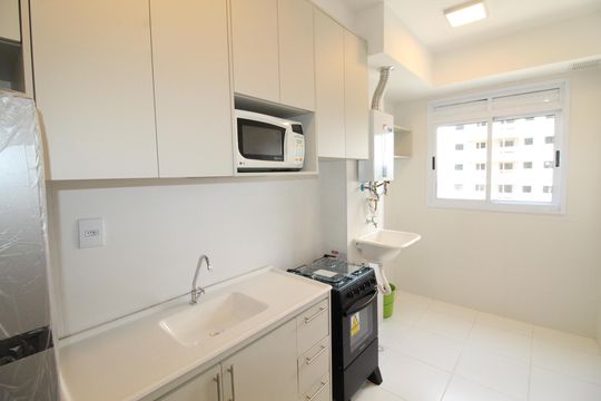 Cozinha de apartamento para alugar com 2 quartos, 60m² em Urbanova, São José dos Campos